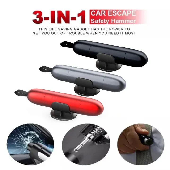 🔥BIG SALE - 48% OFF🔥🔥2022 Upgraded 3 in 1 car window breaker(