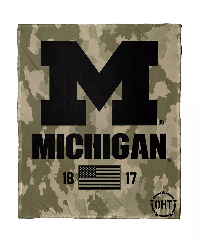 Northwest Company The Group Michigan Wolverines OHT Military-Inspired Appreciation Silk Throw Blanket