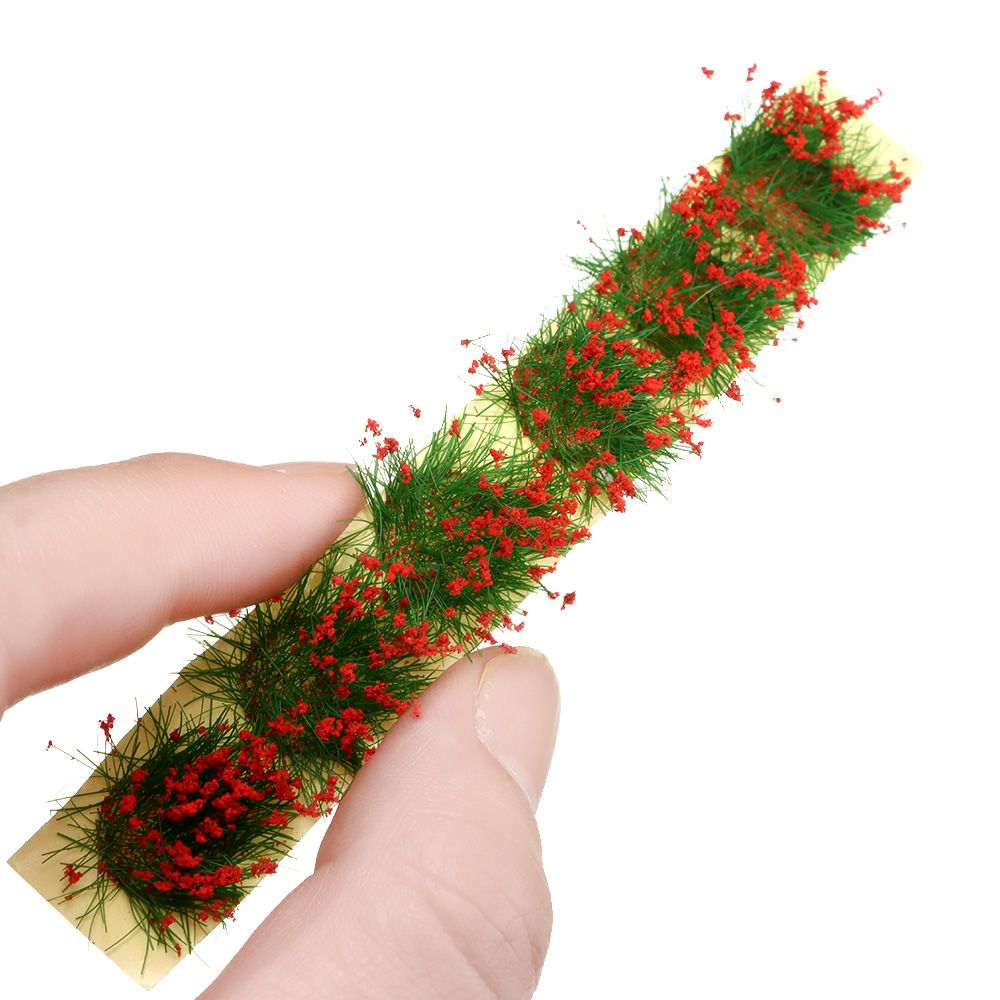Durable Sand Table DIY Static Scenery Model Grass Tufts Flower Cluster Miniature Garden Decor Landscape Wargame 10