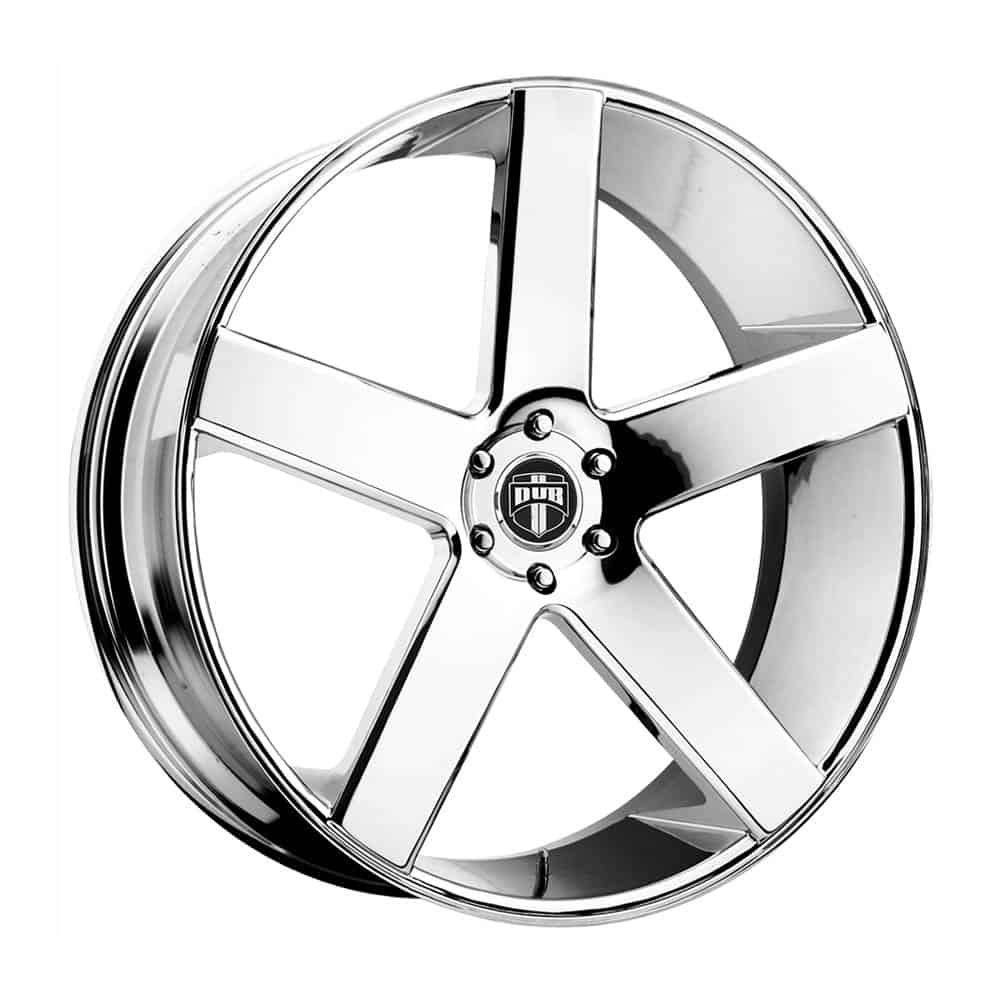 DUB 1PC S115 BALLER S115 24X10 6X5.5 CHR-PLATED 31MM