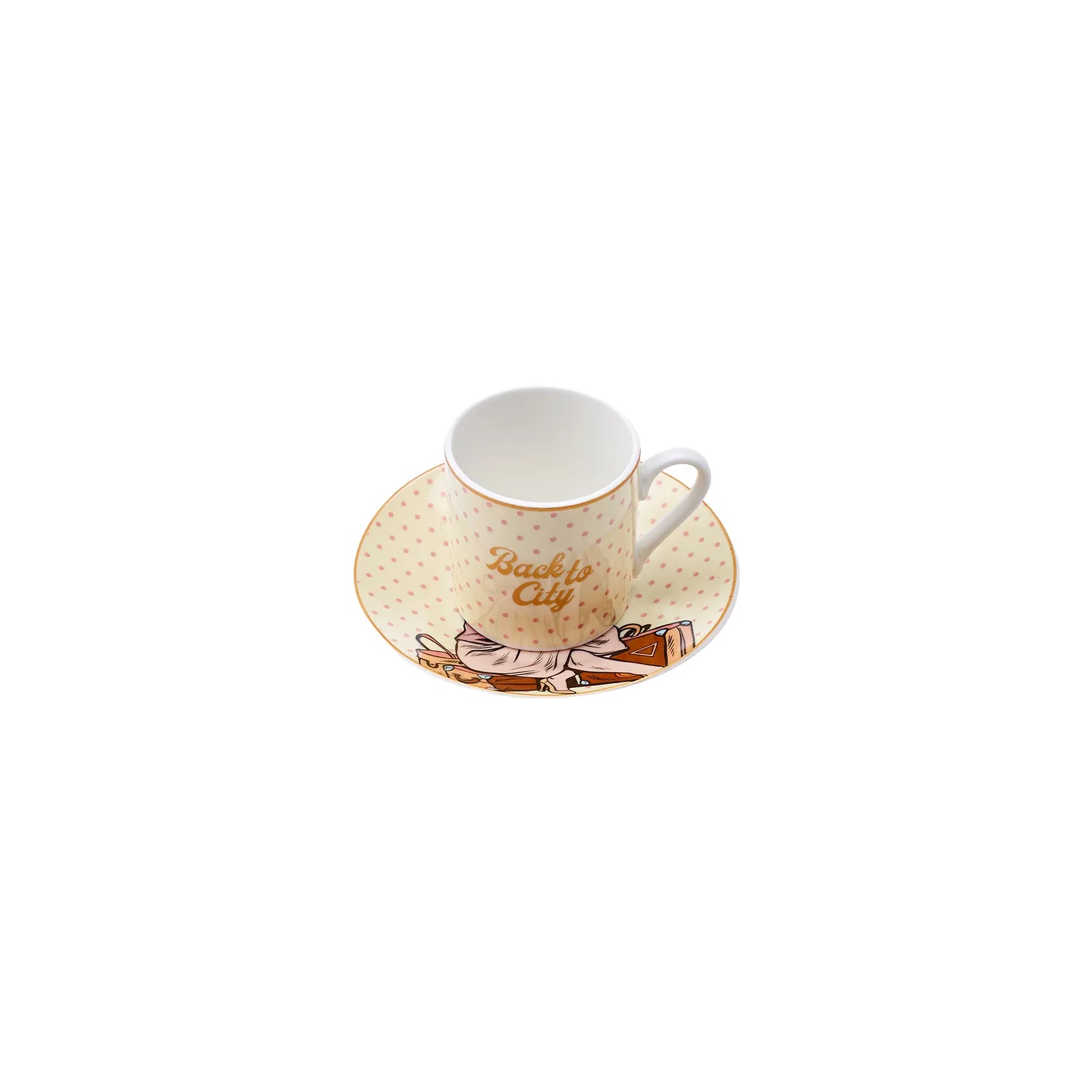 Karaca Back To Set Of 6 Coffee Cups 80 Ml 153.03.06.6150