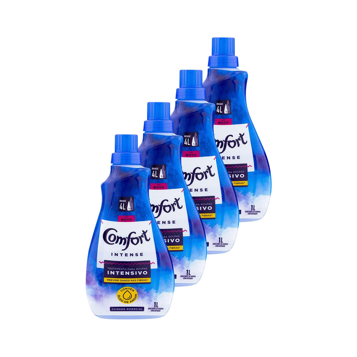 Kit com 4 Amaciante Comfort Original 1 Litro