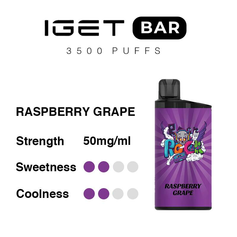 IGET Bar - Raspberry Grape (3500 Puffs)