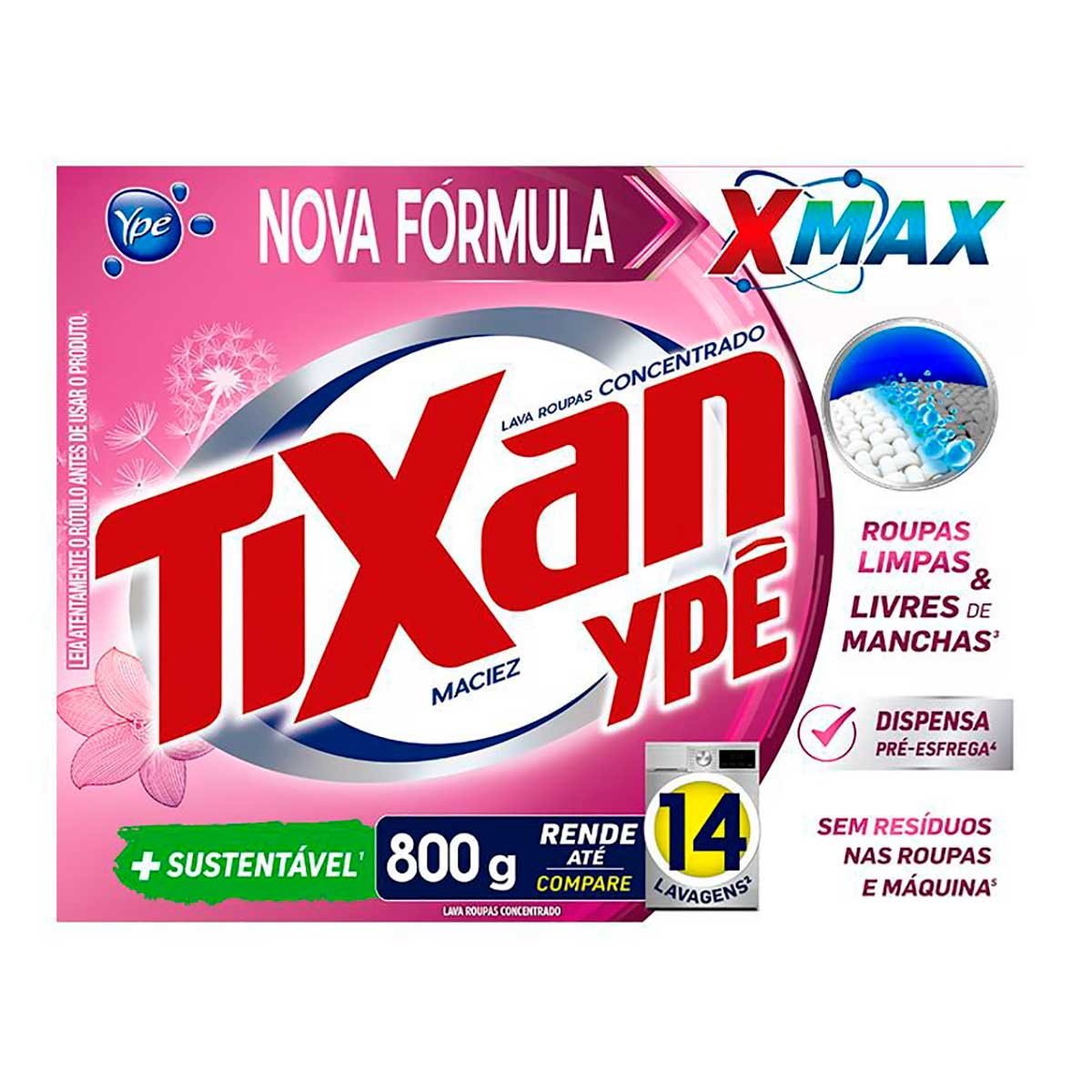 Sabao em Po Tixan Ype Maciez 800g