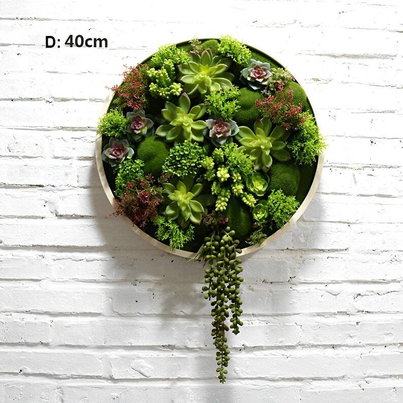 Artificial Plant Succulent Wall Art | Plant Wall | Wall Decoration | H