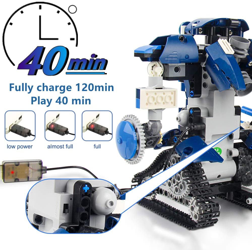 CIRO Almubot Battlefield I， STEM Remote Controlled Robot Building Blocks Kits， 515 Pieces， for Boys and Girls Ages 8-12