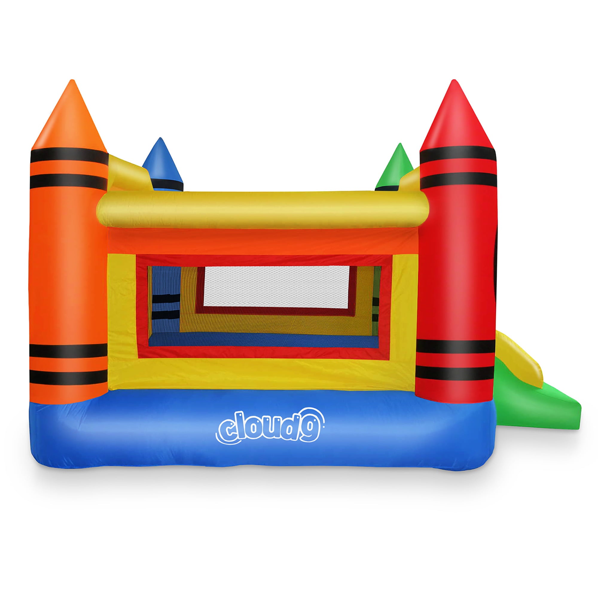 Cloud 9 Mini Crayon Bounce House - Inflatable Bouncing Jumper with Blower