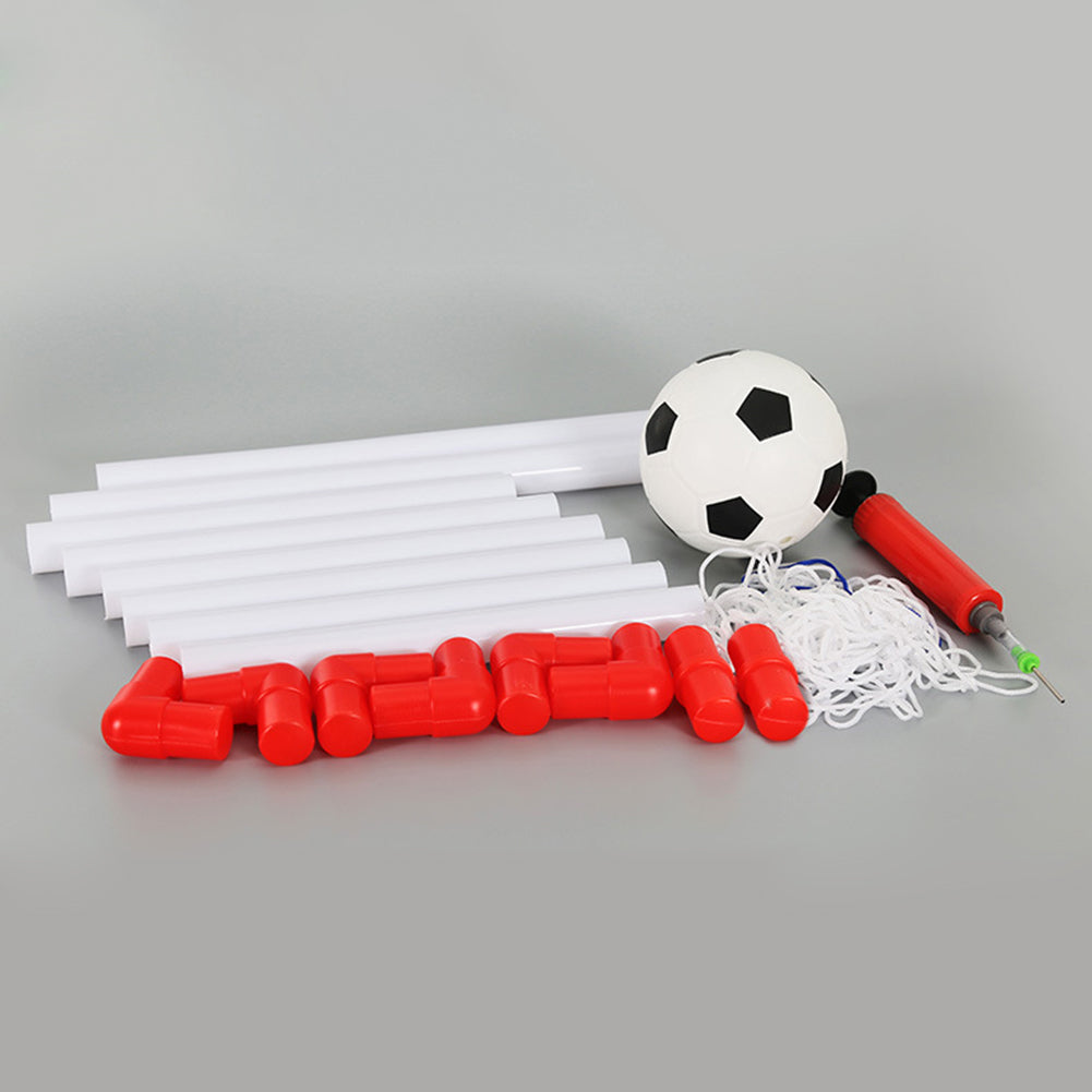Indoor Outdoor Children Mini Football Soccer Goal Post Net Set with Ball Pump Kids Football Sport Toy
