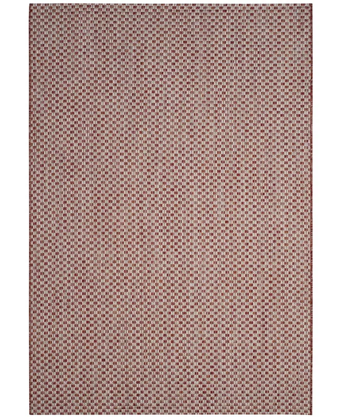 Safavieh Courtyard Rust and Light Gray 6'7