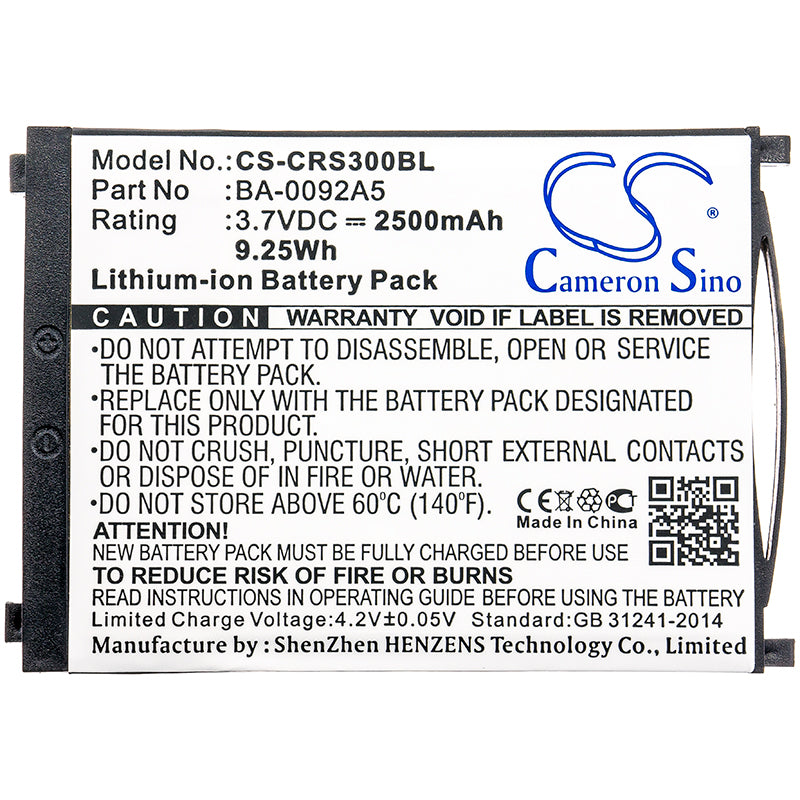 Cipherlab RS30 Replacement Battery BatteryClerkcom Barcode
