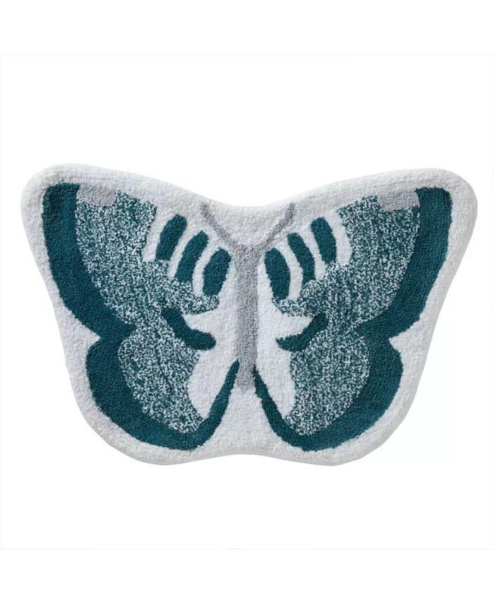 SKL Home Inspirational Meadow Butterfly Bath Rug， 19