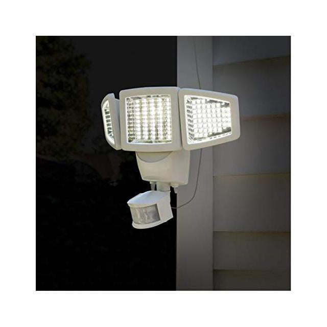 Sunforce 120 LED Triple Head Solar Powered Motion Activated 1000 Lms Flood Light