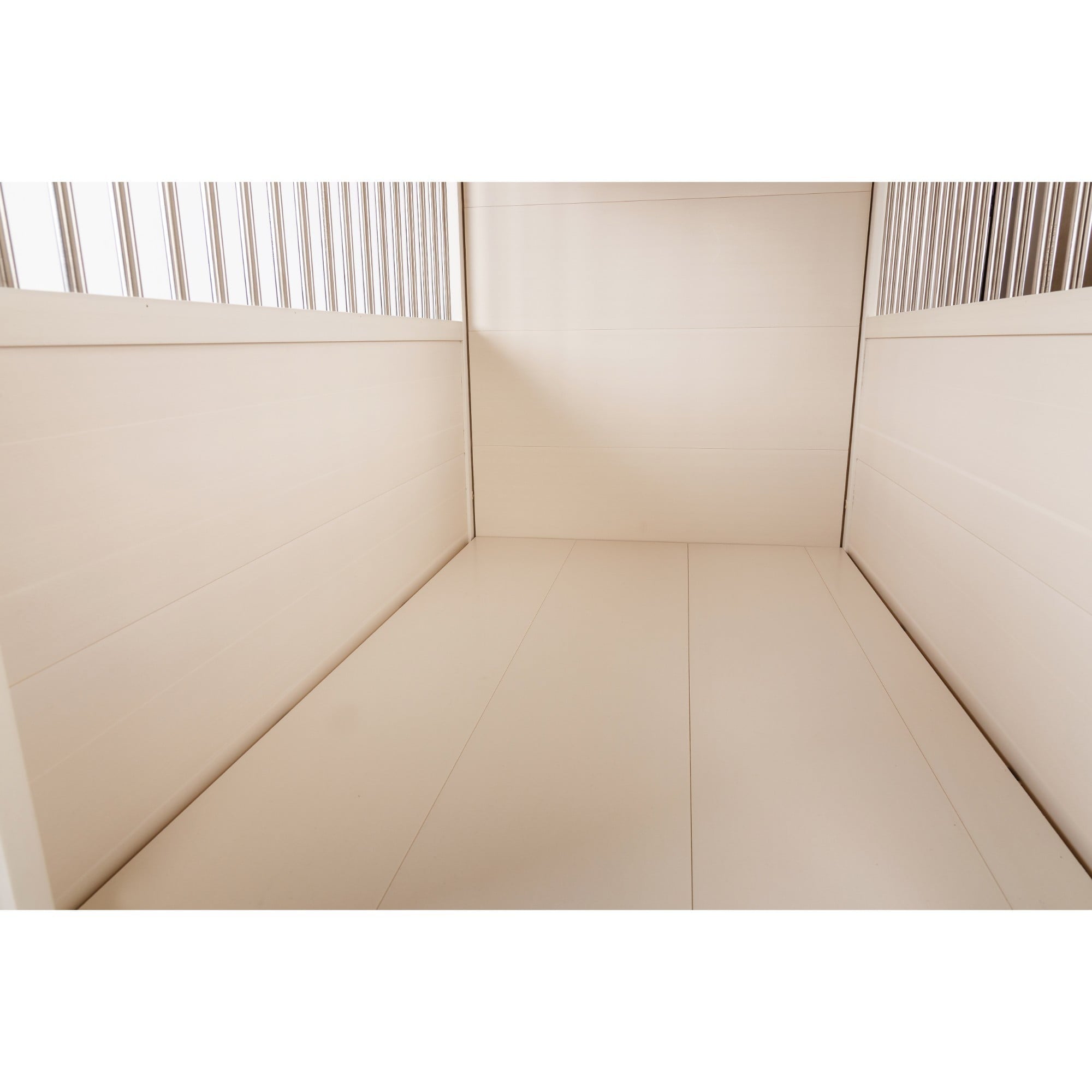 ECOFLEX Dog Crate End Table - Antique White Large