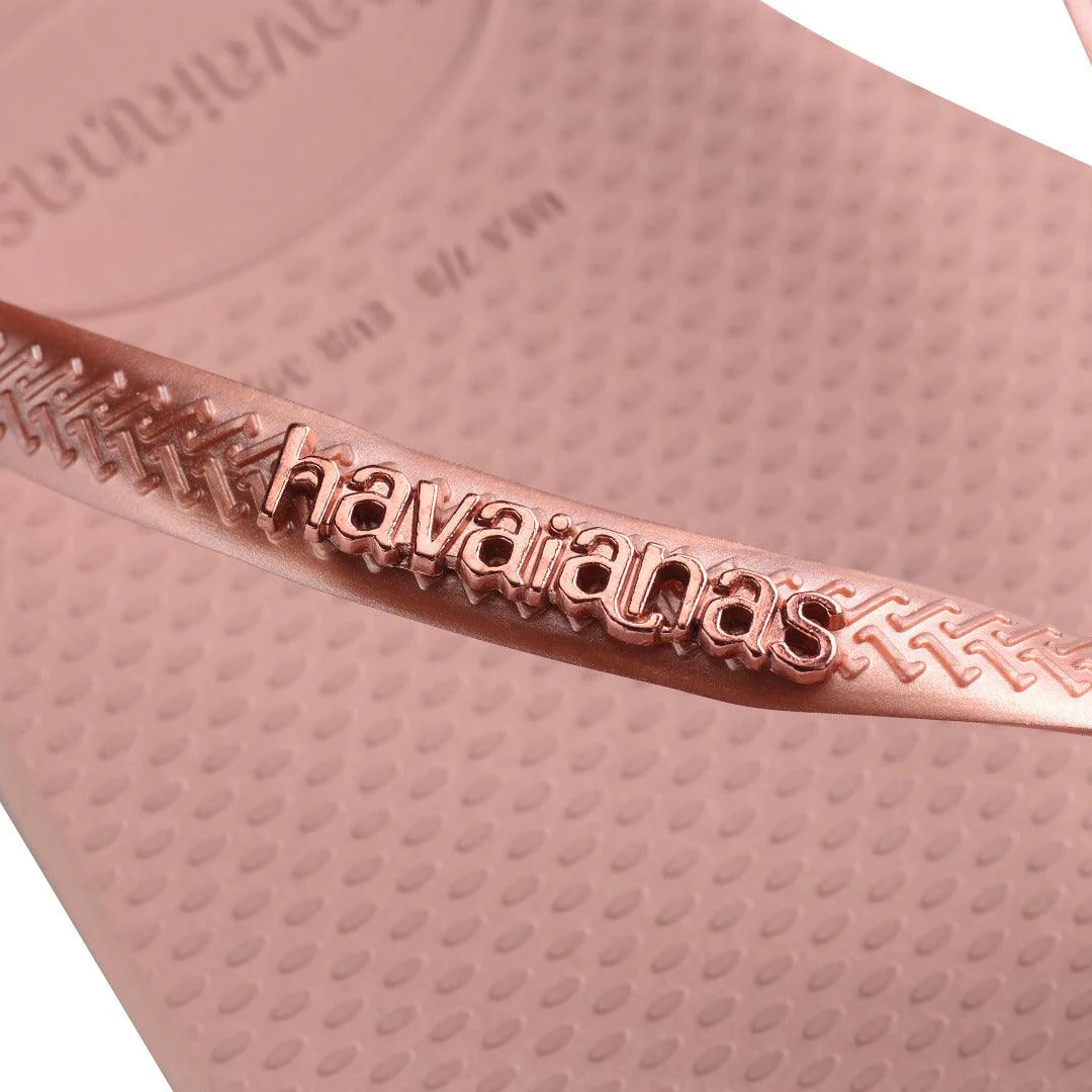 Chinelo Havaianas Slim Logo Metallic