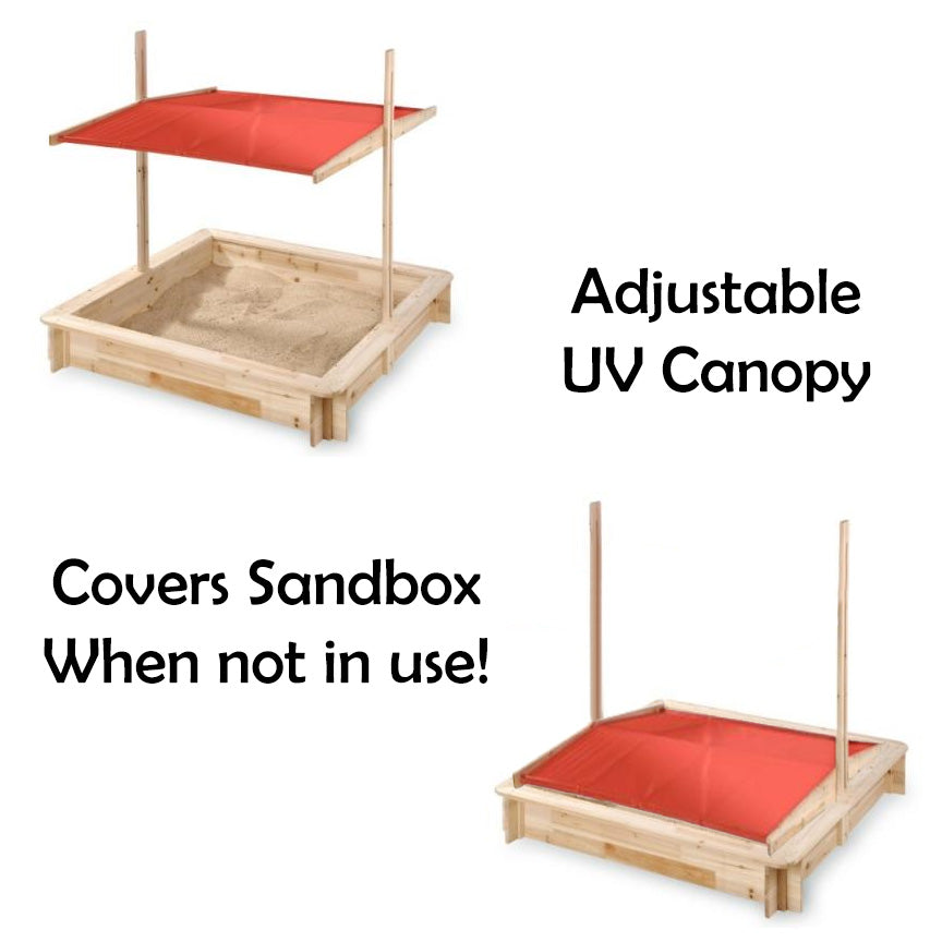 Vandue Corporation Modern Home 4' Rectangle Sandbox with Cover