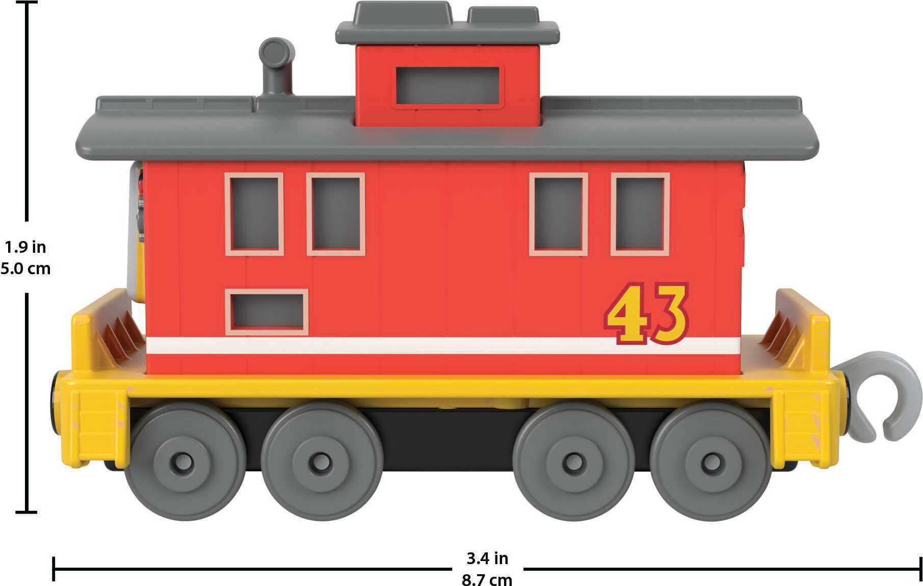 Thomas and Friends Toy Train， Brake Car Bruno Diecast Metal Push-Along Vehicle for Preschool Kids