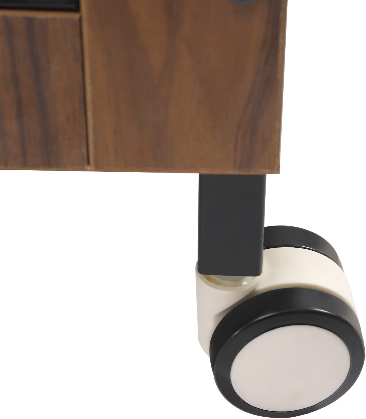 Miumaeov Dog Crate With A Spacious Top， Brown Furniture-style Crates with Wheels， Indoor Dog Kennel， Metal Dog House， Dog Cage with Tray， 38.6 * 25.2 * 30.1in