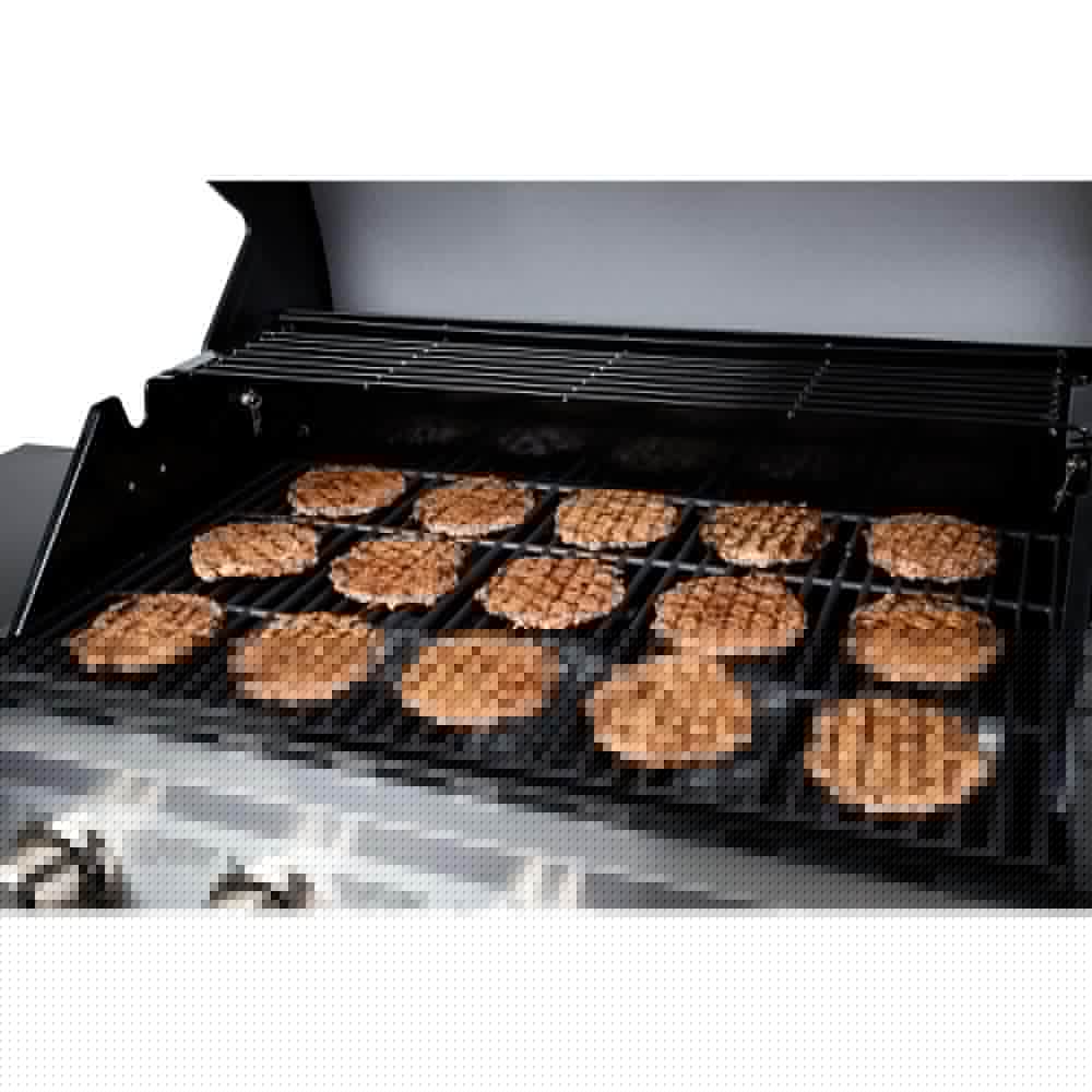 DynaGlo 5Burner Open Cart Propane Gas Grill in Stainless Steel with Side Burner