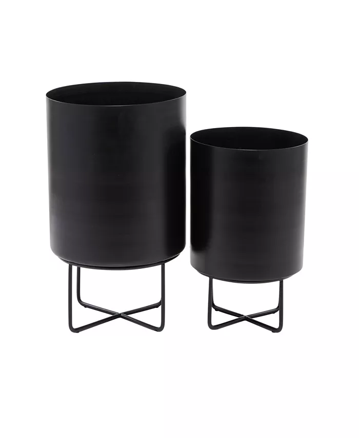 CosmoLiving Metal Planter Set of 2