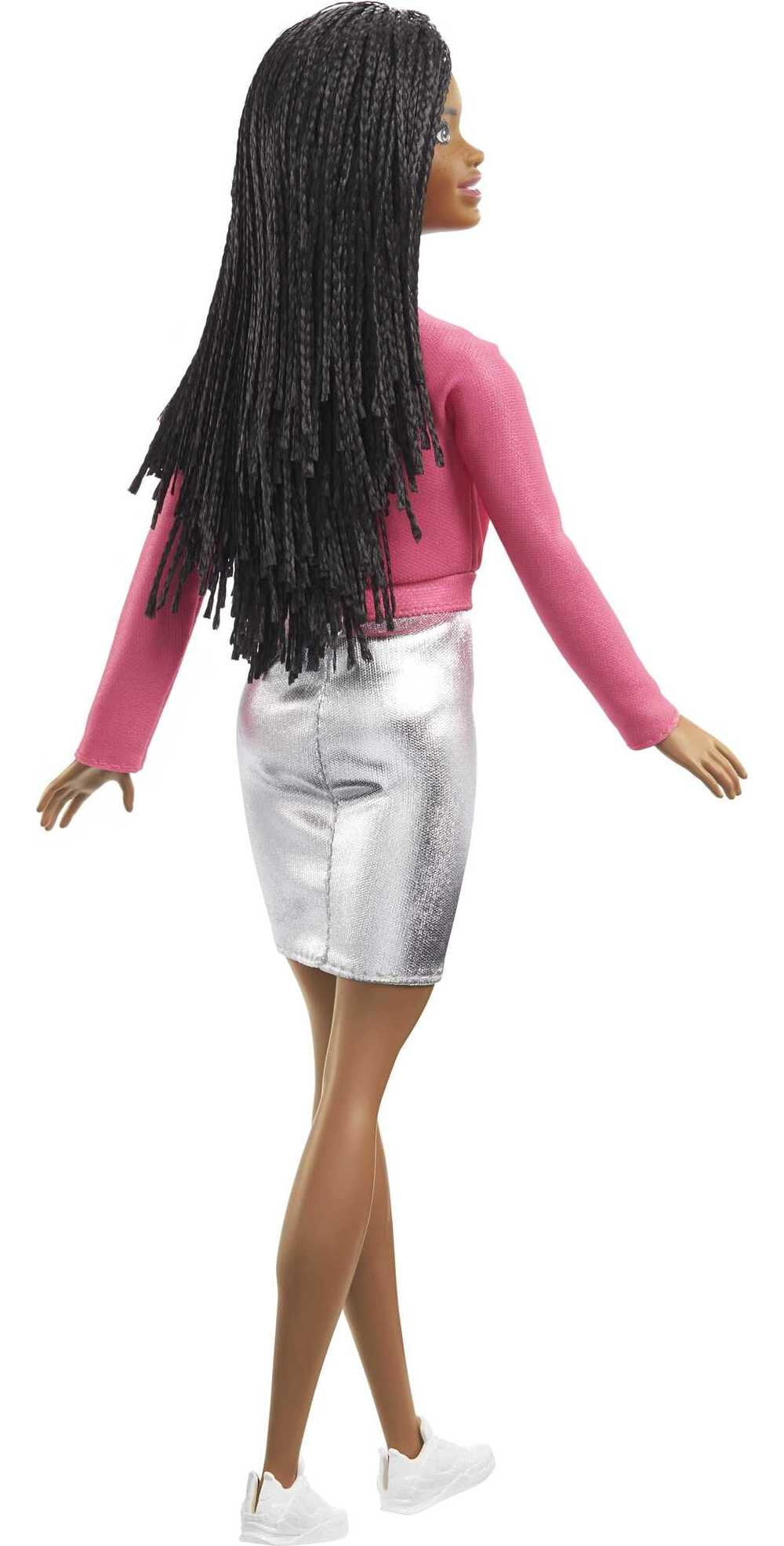 Barbie It Takes Two Brooklyn Doll with Braided Hair, Pink NYC Shirt, Metallic Skirt & Shoes