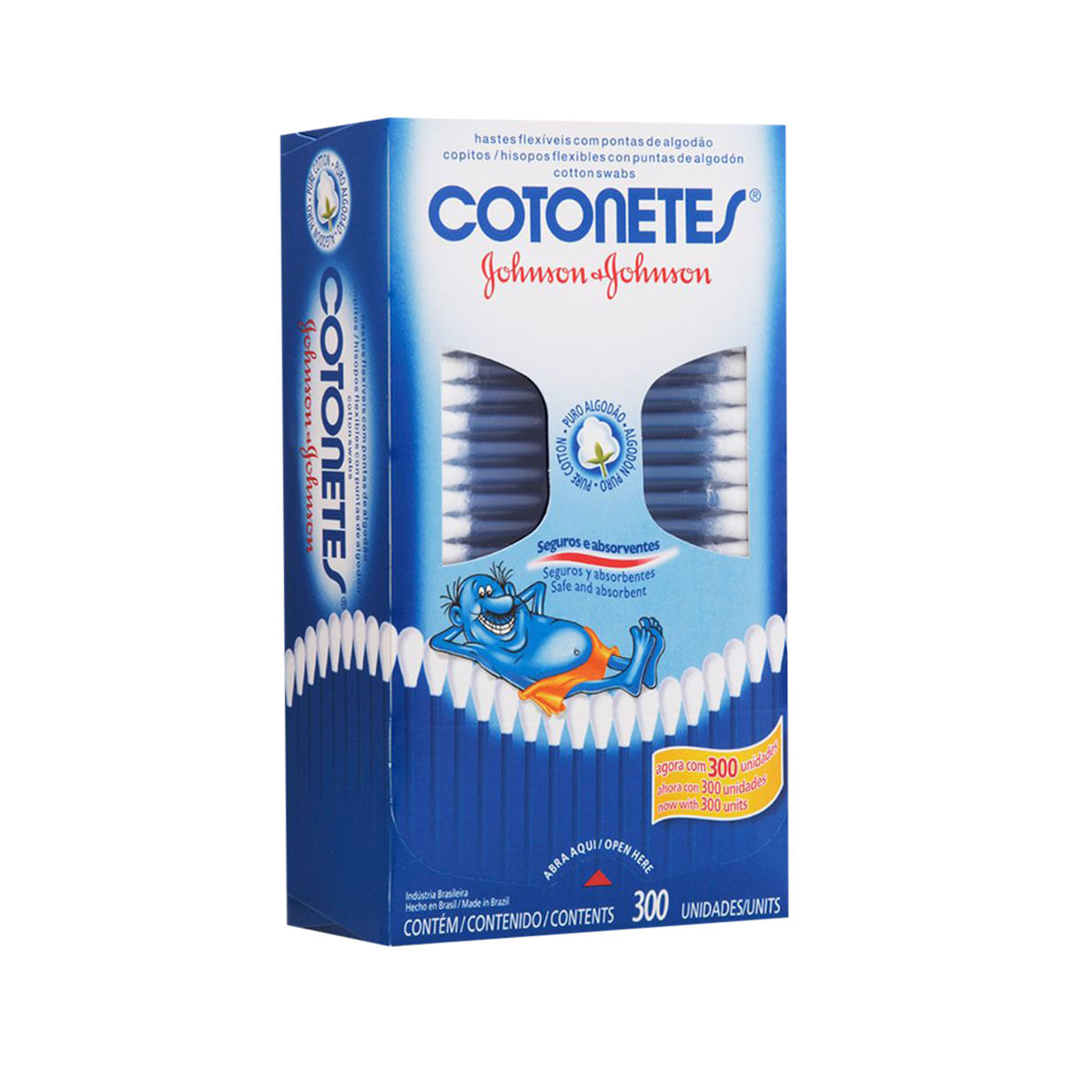 Hastes Flexiveis Cotonetes 300 unidades