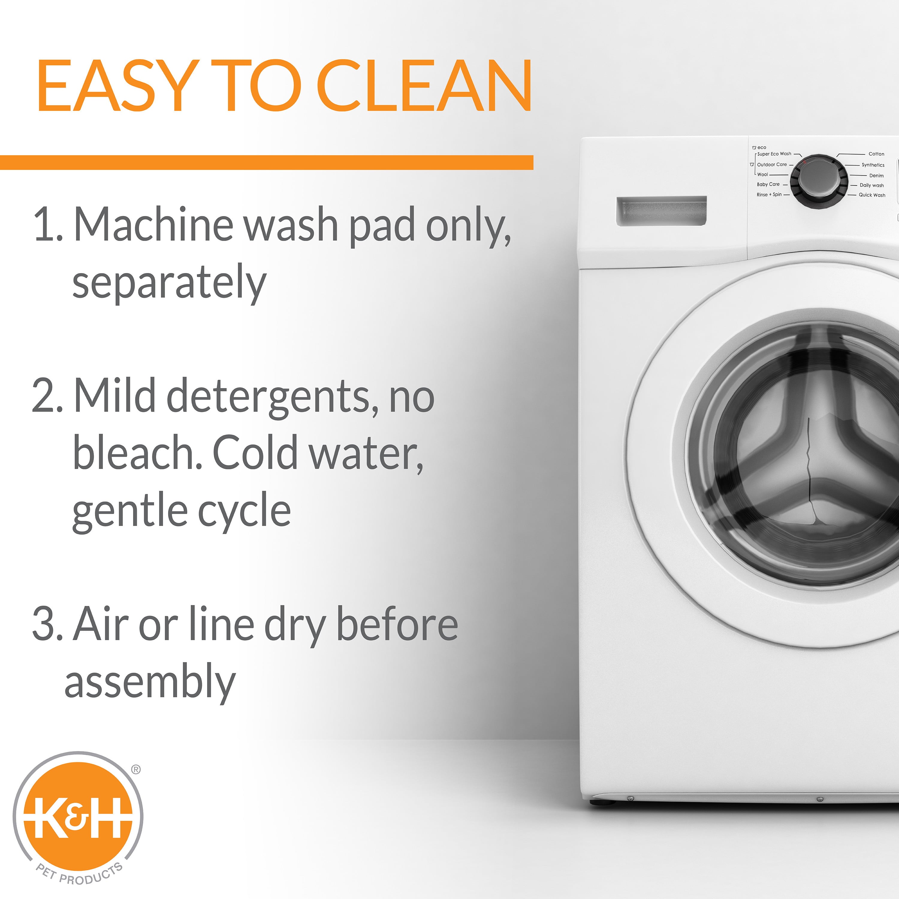 KandH Pet Products Memory Foam Crate Pad， Grey， 14