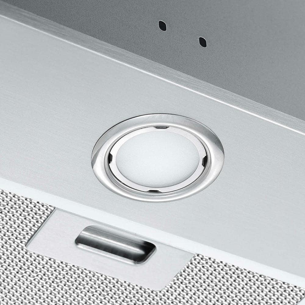 Ancona BNL430 28 in Ducted Insert Range Hood in Stainless Steel with LED and Night Light Feature