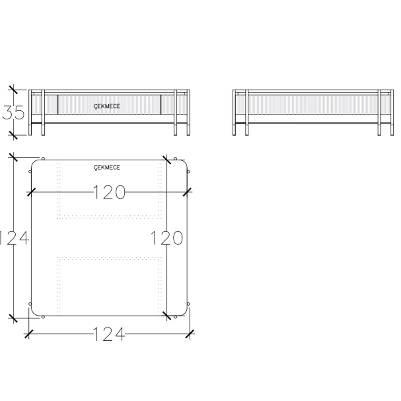 Dali Center Table With Glass Top Dali-Center