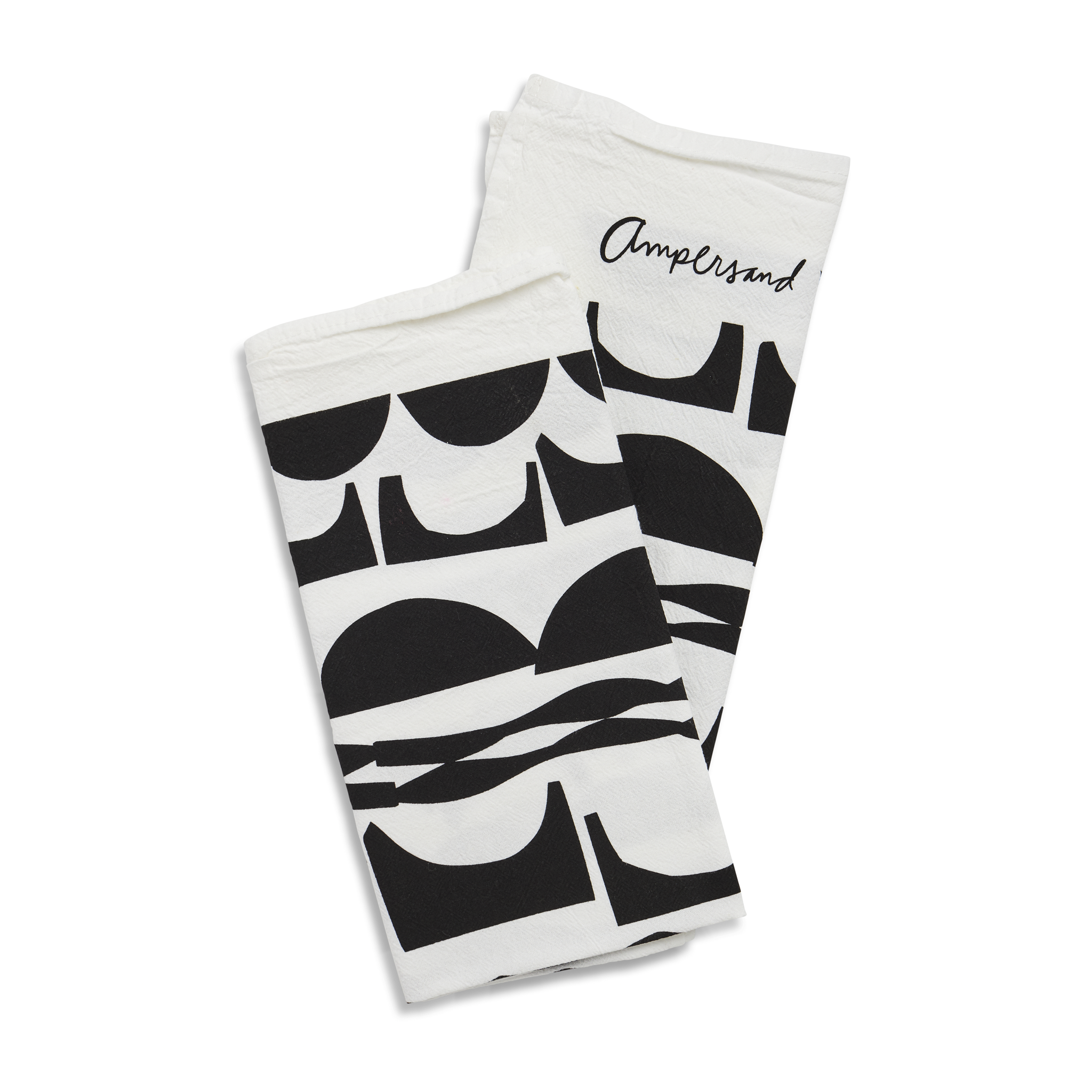 Stepping Stones - Black Cloth Napkins