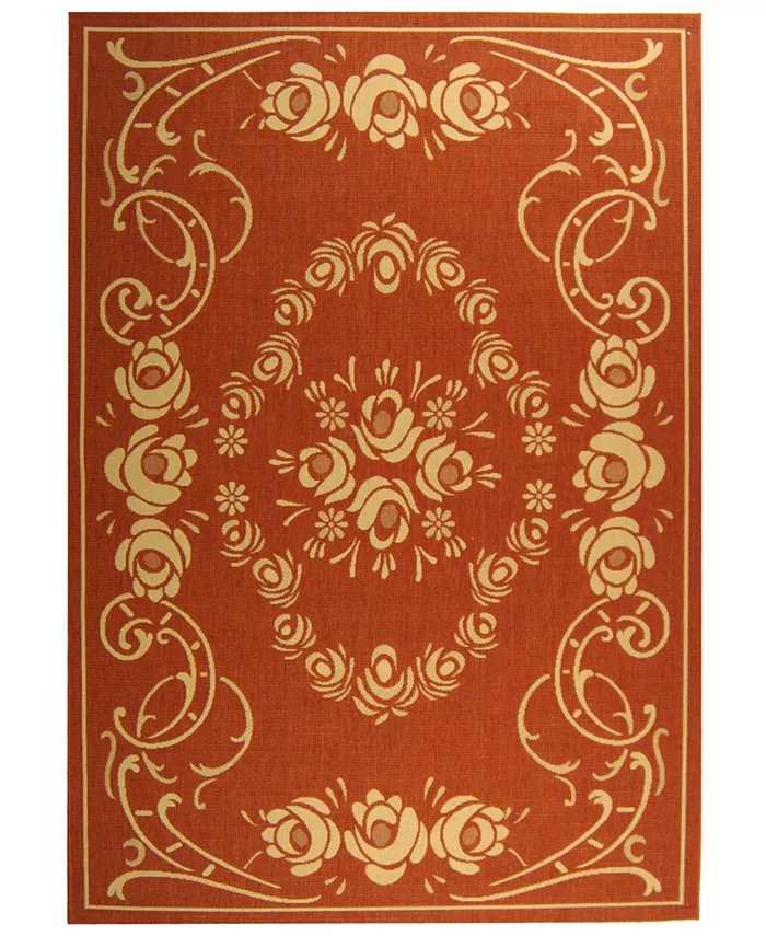 Safavieh Courtyard Terracotta and Natural 2' x 3'7