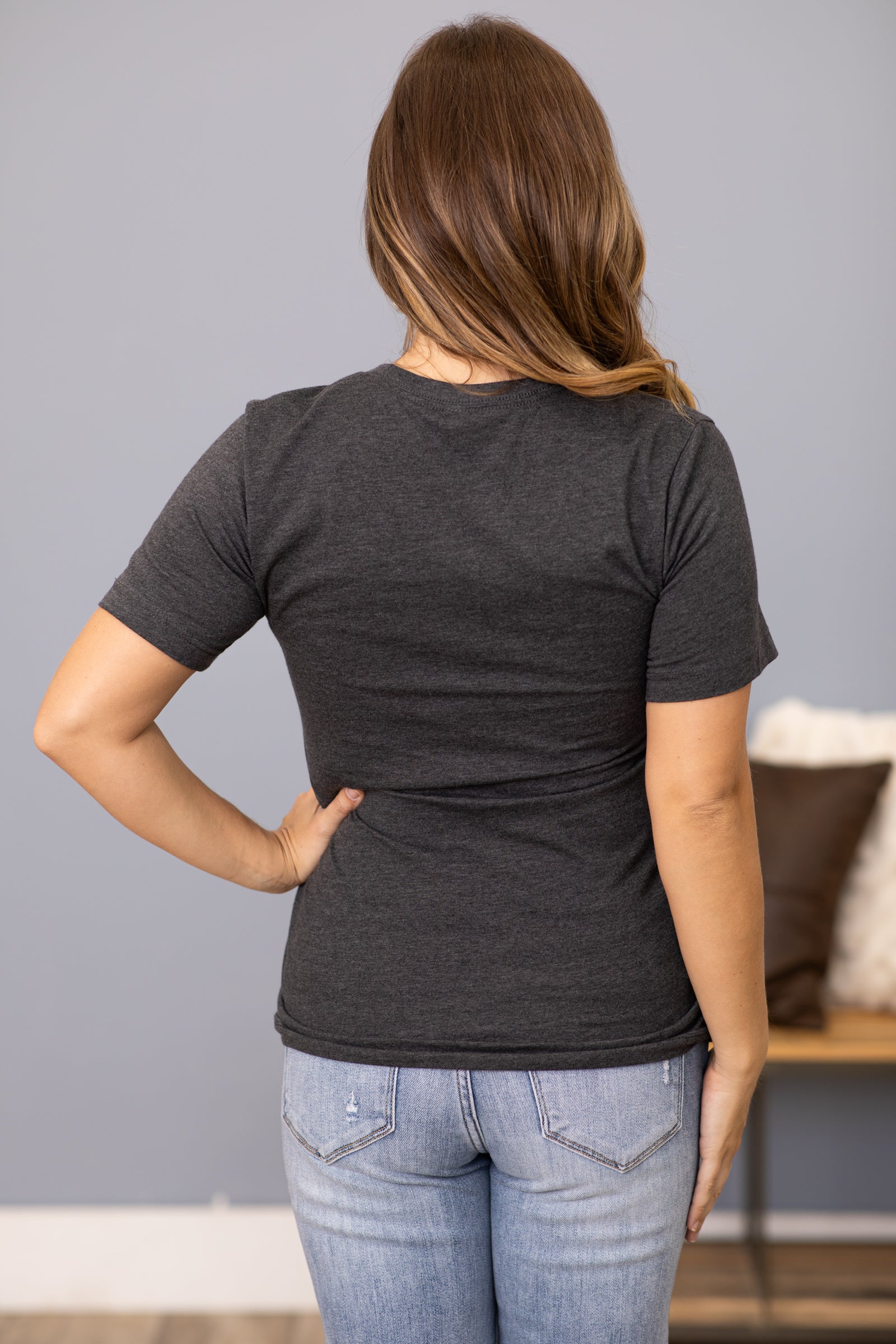 Heathered Charcoal Tailgate Club Graphic Tee