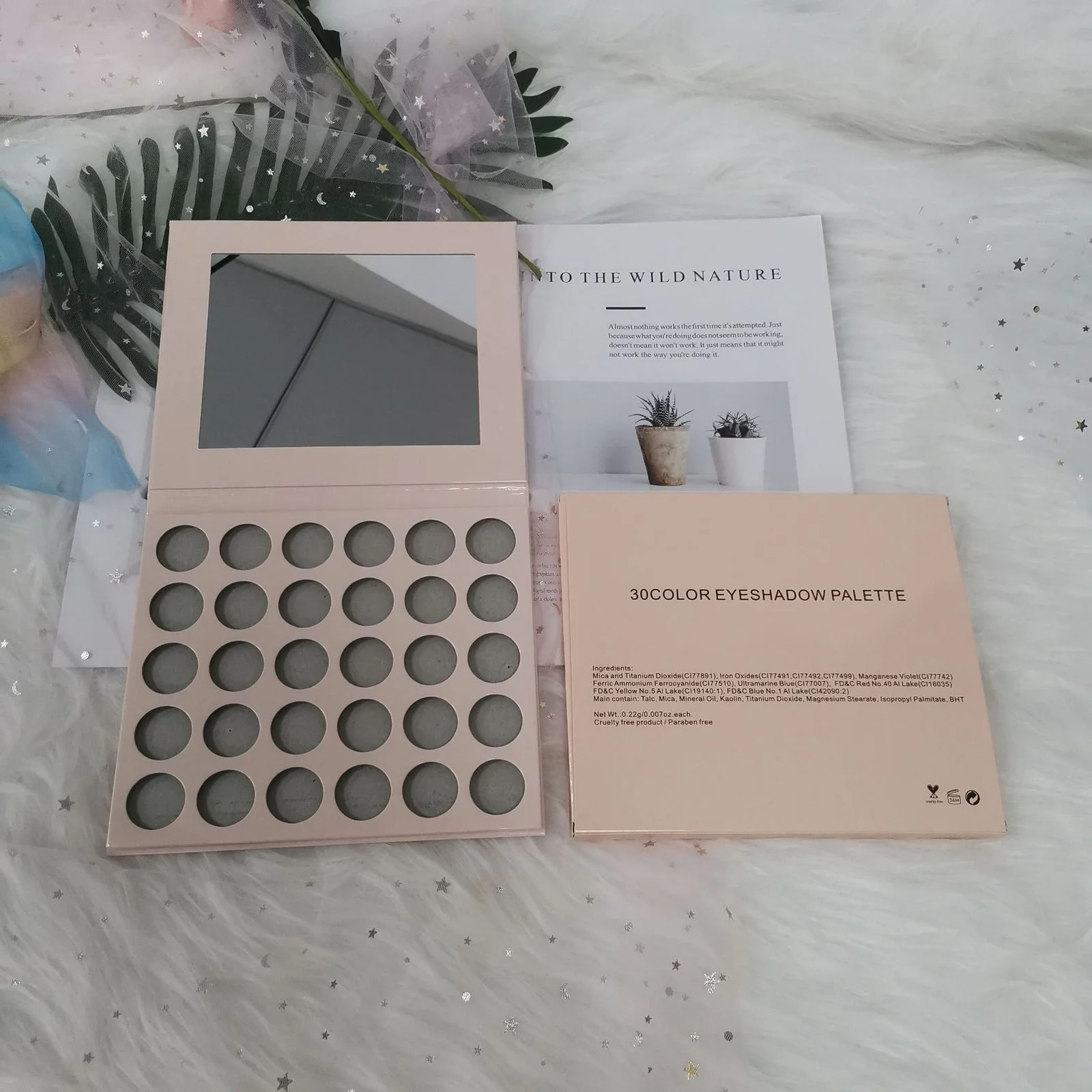 Low MOQ 30 Colors Eye Shadow Private Label Eyeshadow Palette Make Your Own Makeup