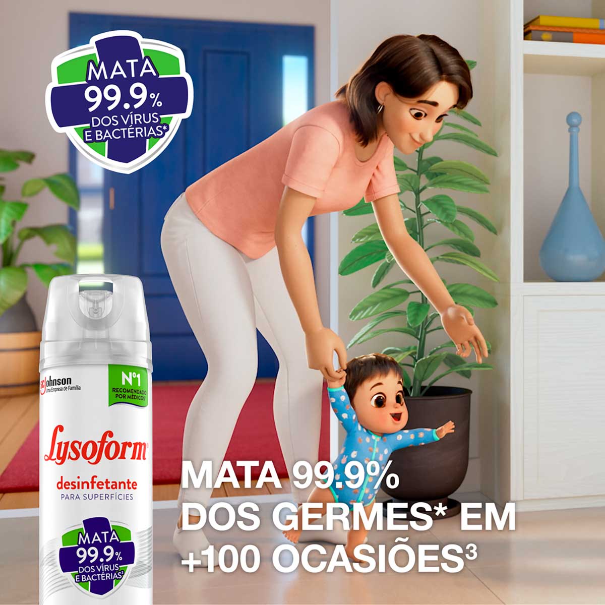 Desinfetante Aerossol Lysoform Original 360ml