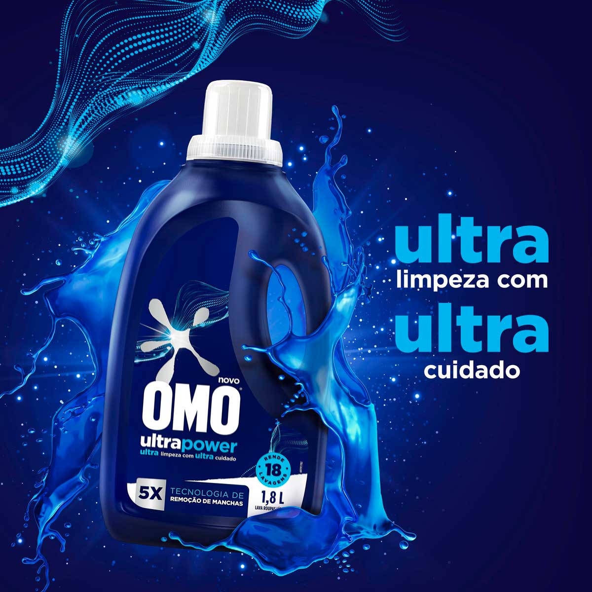 Sabao Liquido Omo Ultra Power 1,8L