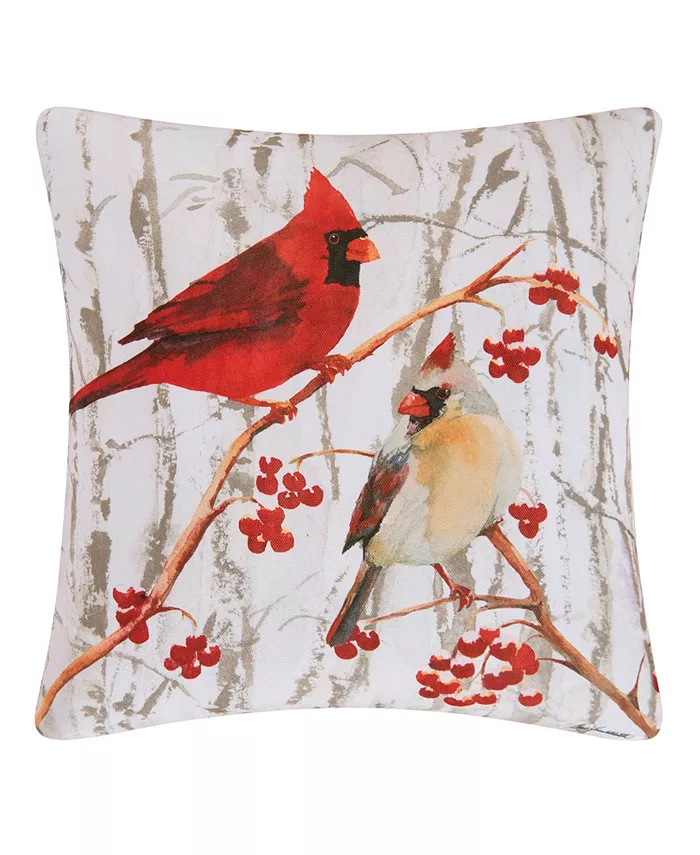CandF Home Cardinal Pair Indoor Outdoor Pillow