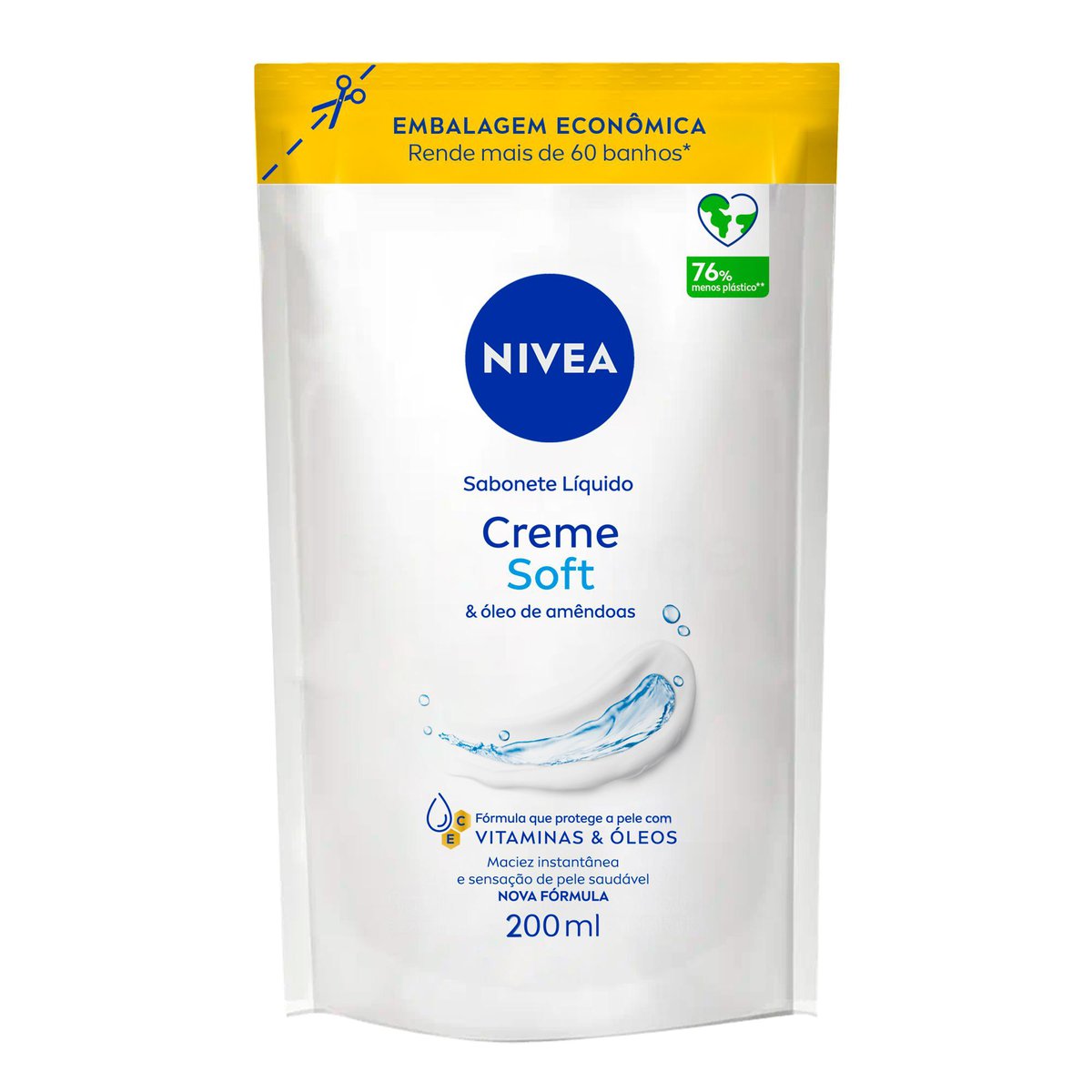 Sabonete Liquido NIVEA Refil Creme Soft 200ml