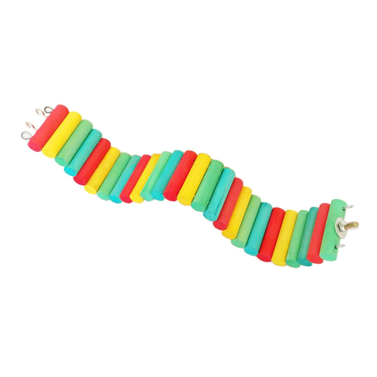 Healthy Hamster Bridge Ladder Swing Cage Toy Hamster Gerbil Parrot Resting Stand Rack Rack Hanging Perches- Einfach zu installieren 30x7.5cm