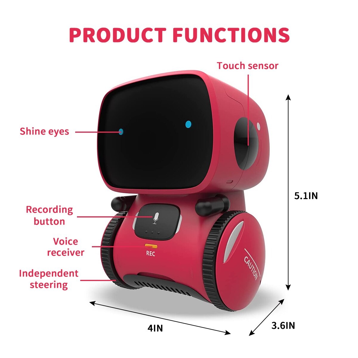 Smart Robot Friend for Kids， Touch Voice Controlled Robot that Walks Talk， AI Robot Toys for 4 5 6 7 8 9 10 Year Old Boys Girls