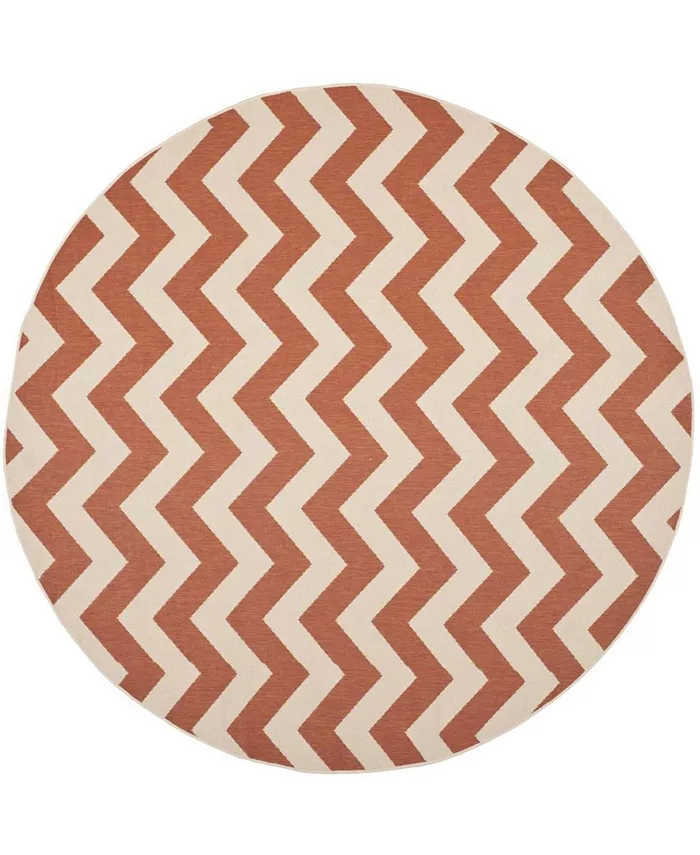 Safavieh Courtyard Terracotta and Beige 7'10