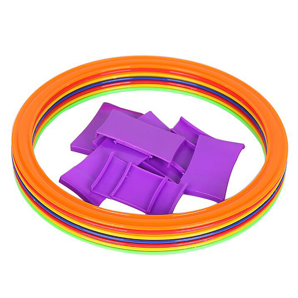 Maboto 10pcs 28cm/38cm Speed Ring Football Soccer Basketball Sport Training Rings Equipment