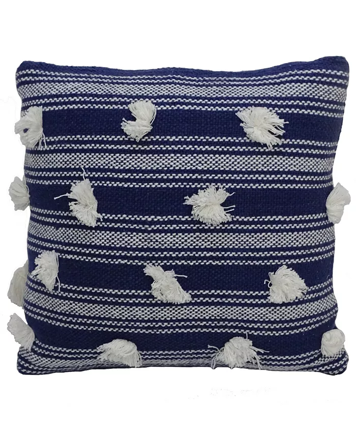 Vibhsa Chicos Home Pom Pom Decorative Pillow，20