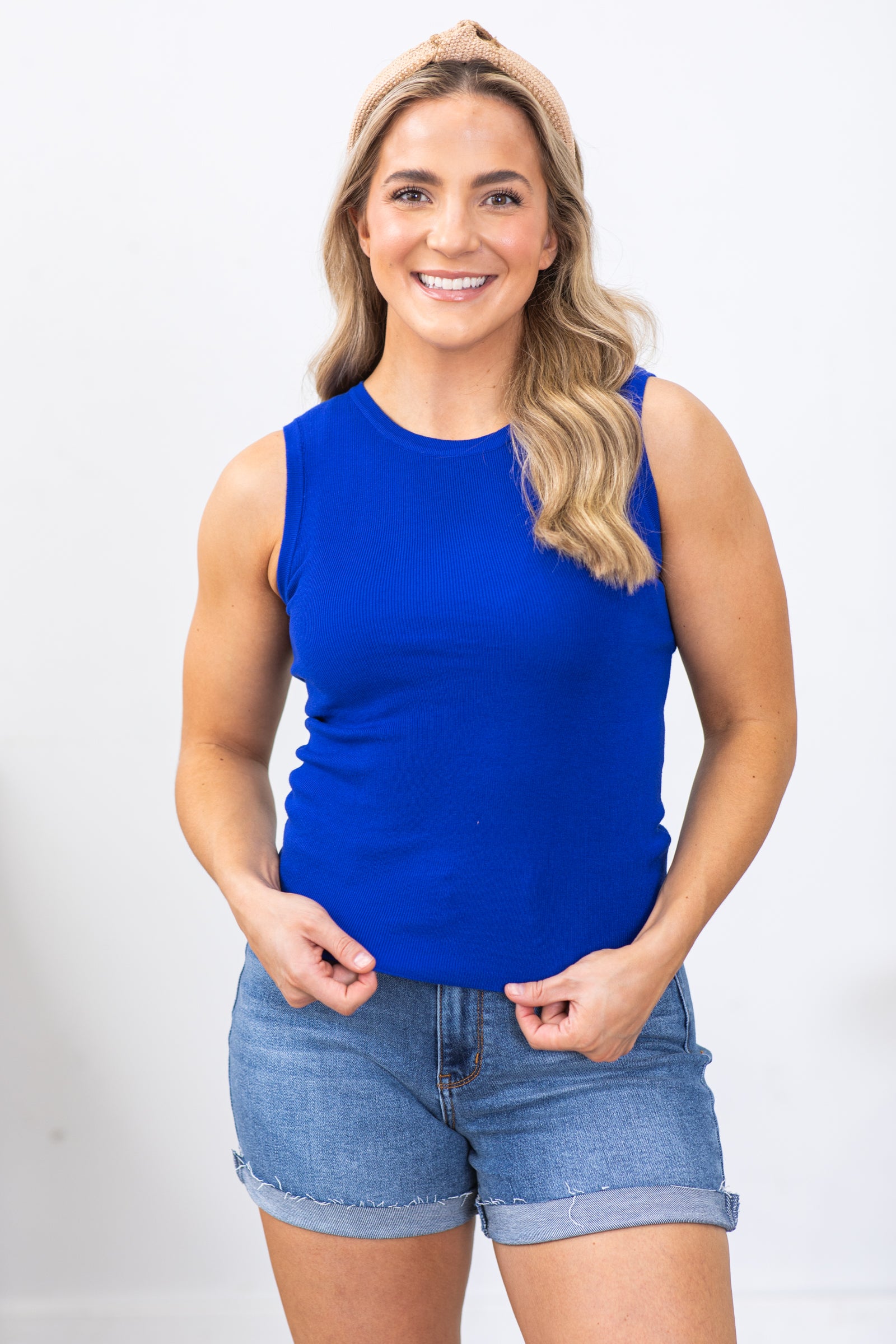 Cobalt Basic Sweater Tank Top