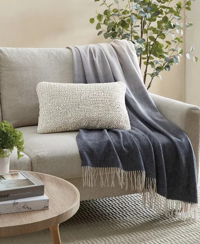 Michael Aram Braided Texture Viscose Decorative Pillow， 14