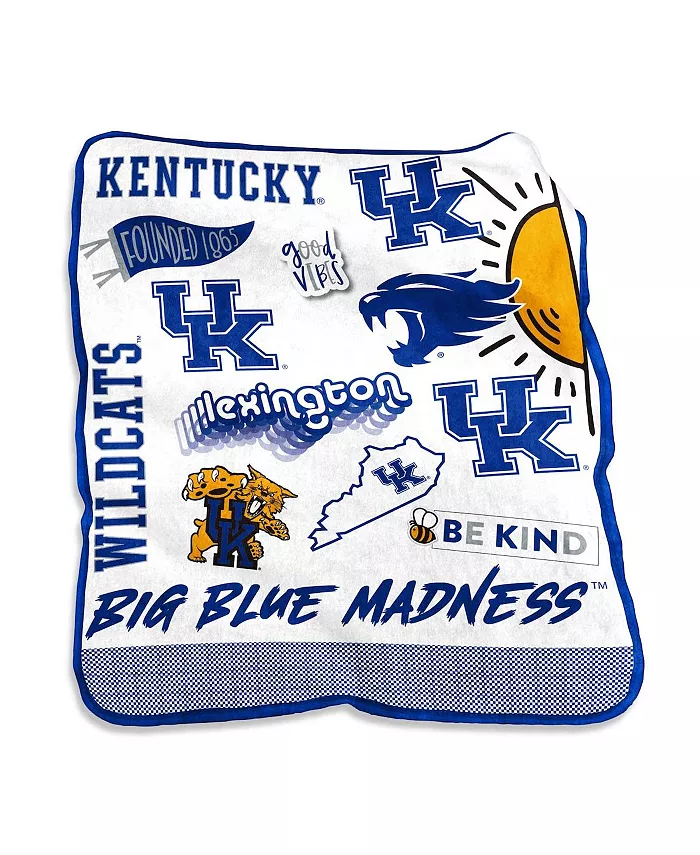 Logo Brands Kentucky Wildcats 50'' x 60'' Native Raschel Plush Throw Blanket