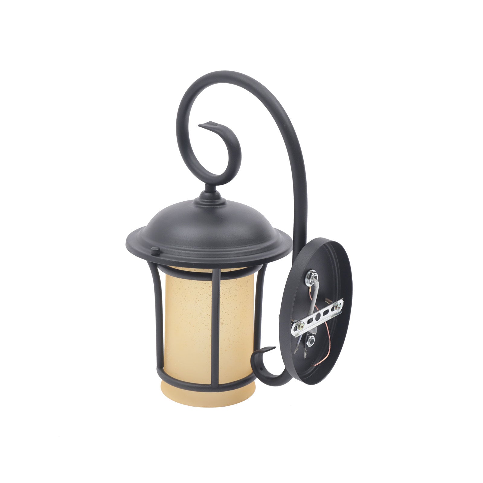 Loyalheartdy Waterproof Outdoor Wall Light, Exterior Wall Lantern Lamp Ground Glass Outside House Sconces Light for Porch Patio