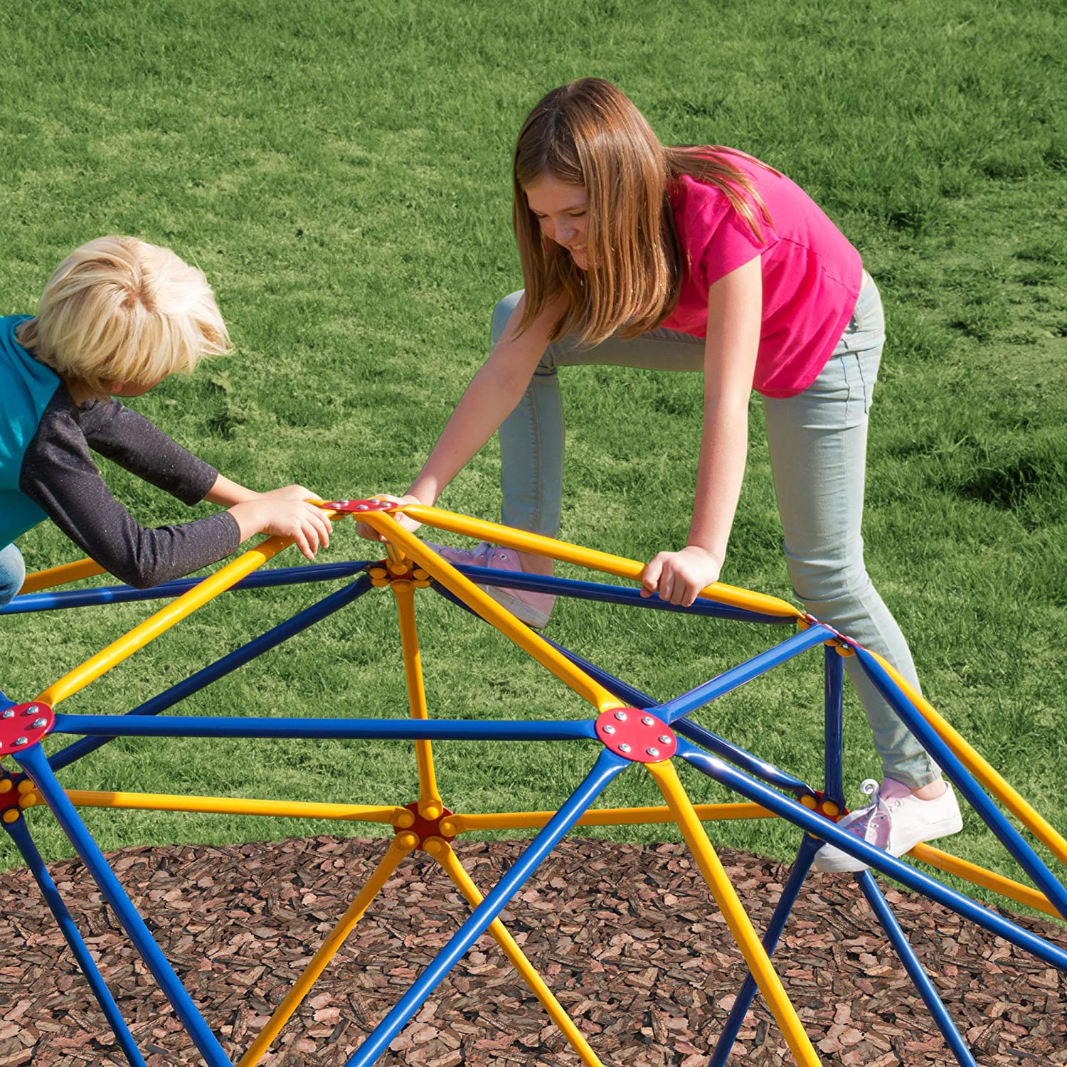 Impex Fitness Easy Outdoor Geodescent Space Dome Play Set， Ages 3 to 10