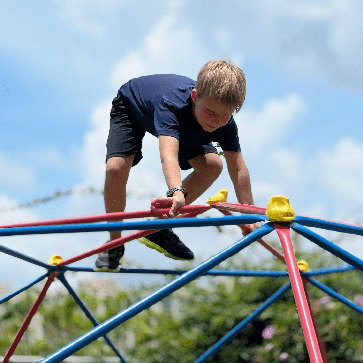 The Bubble Factory 10 ft Steel Climbing Dome For Kids - 10' x 5'