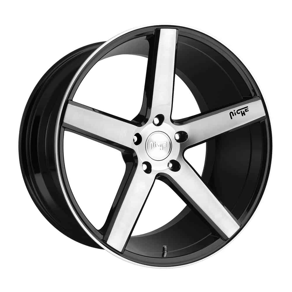 Niche 1PC M124 MILAN M124 18X8 5X4.5 GL-BLK-BRSHD 40MM