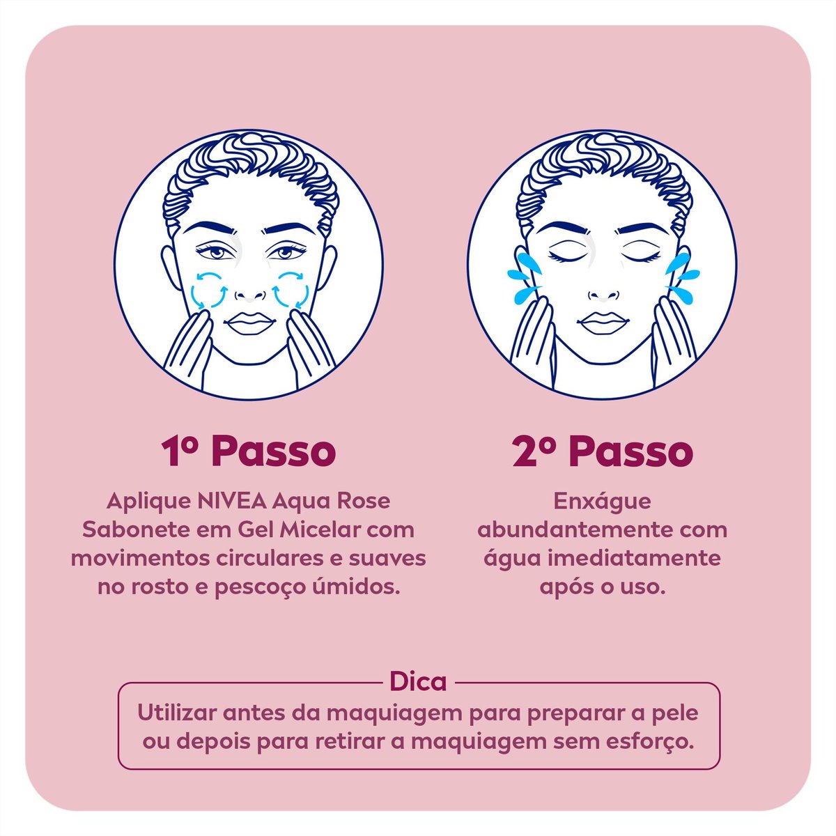 Sabonete Facial em Gel NIVEA Aqua Rose 150ml