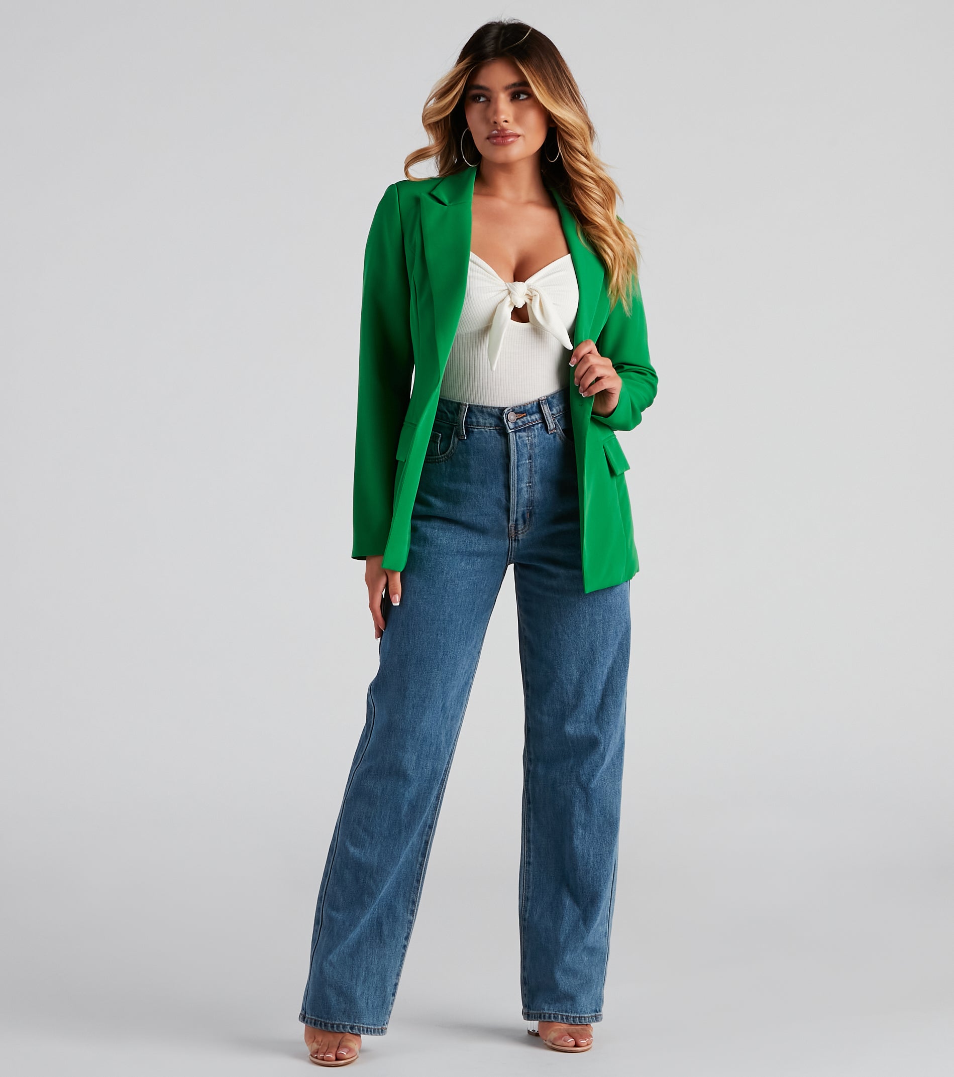 Sweet Vibes Tie-Front Bodysuit